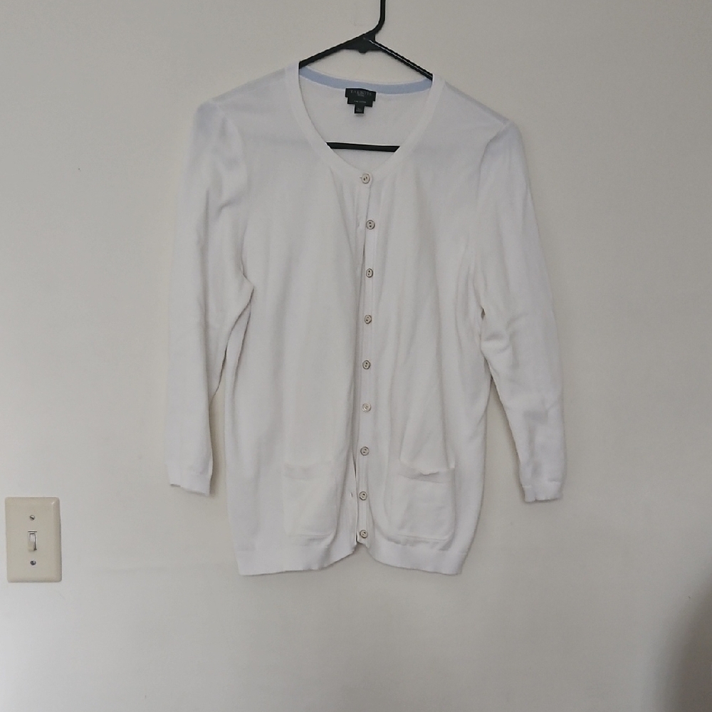 Talbots White Women's Cardigan